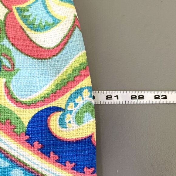 RN Studio Dress 8 Ronni Nicole Retro Sheath Coastal Preppy Paisley Print New - Picture 10 of 12